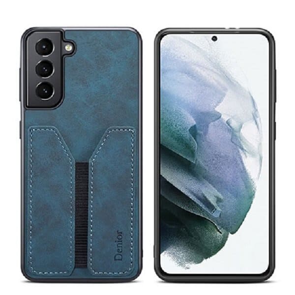 Blue Denior Samsung Galaxy S21 Leather Case Blue Denior Samsung Galaxy S21 Leather Case